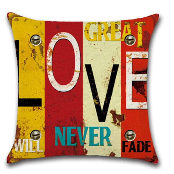 Cushions & Decorative Pillows Pillowcases Cotton Linen Square Decorative Throw Case Cushion Cover