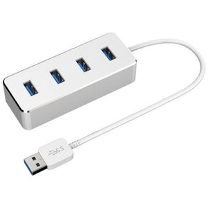 USB Cables, Hubs & Adapters Cqt 3018 Usb 3.0 4 Port Aluminum Alloy Hub Silver