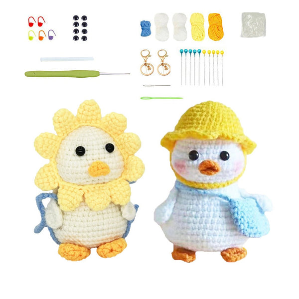 Other Crocheting and Knitting Crochet Kit For Beginners Adults Small Duck Knitting L