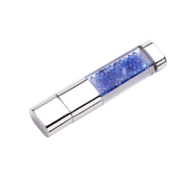 Crystal Diamond Usb 2.0 Metal Flash Drive 32Gb Led Light Memory Stick Pendrive