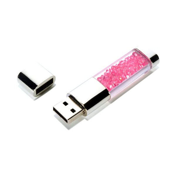 Crystal Diamond Usb 2.0 Metal Flash Drive 32Gb Led Light Memory Stick Pendrive