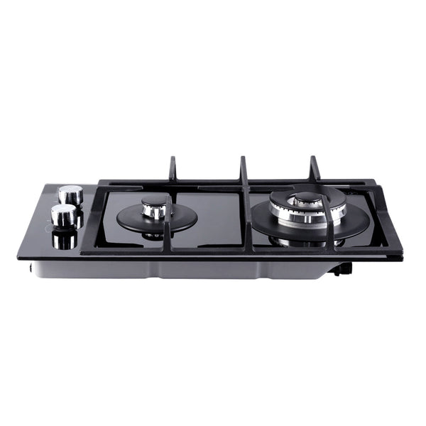 Cooktops Devanti Gas Cooktop 30Cm Stove Cooker 2 Burner Top Konbs Ng Lpg Black