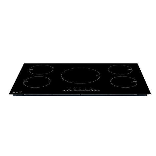 Cooktops Devanti Induction Cooktop 90Cm Electric Cooker Ceramic 5 Zones Stove Hot Plate