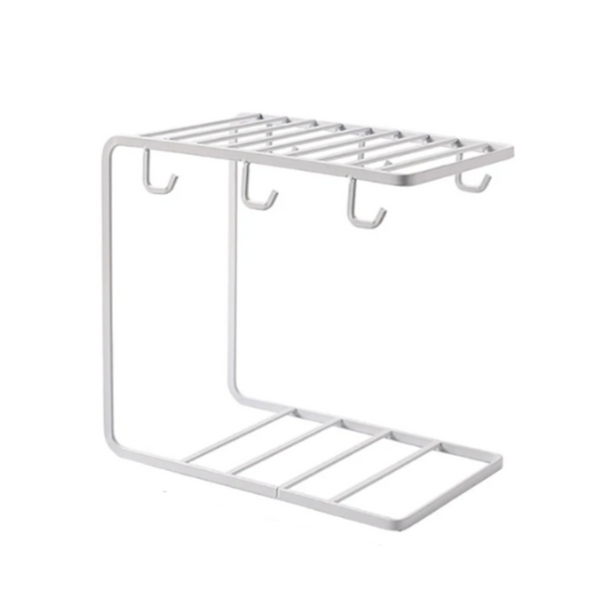 Racks & Holders Cup Mug Holder Plate Rack Stand White