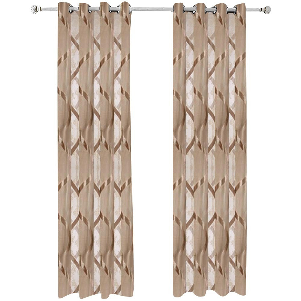 Curtains & Drapes 500 Centimetre Brown Modern Luxury Retro Style Curtains For Home Decor