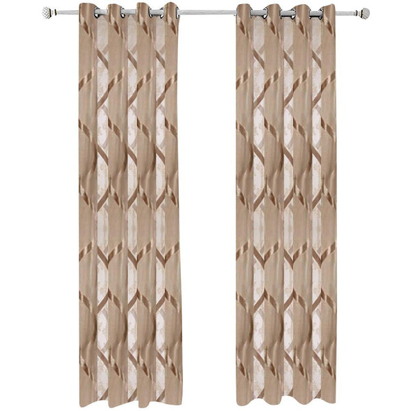 Curtains & Drapes 500 Centimetre Brown Modern Luxury Retro Style Curtains For Home Decor