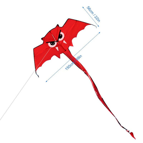 Kites Cute Bat Kite For Kids And Adults Outdoor Sport Single Line Flying With 30M