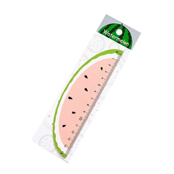 Cute Kawaii Wooden Straight Ruler Creative Fruit School Office Supply Novelty