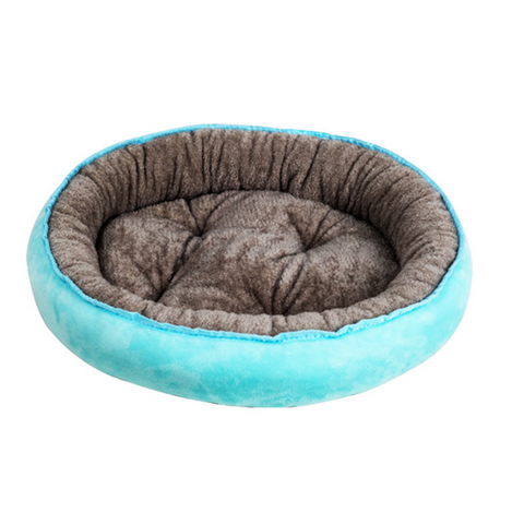 Pet Beds Cute 4 Seasons Universal Pet Nest Deep Sleep Winter Basket Bed Lake Blue