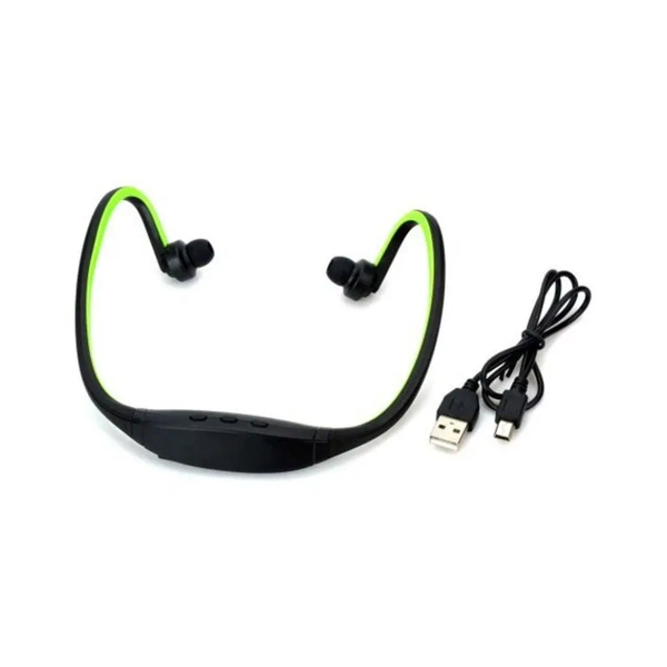 Fashionable Quality Bluetooth Headphone Headset With Mic / Music Playing Fm Tf Slot Green