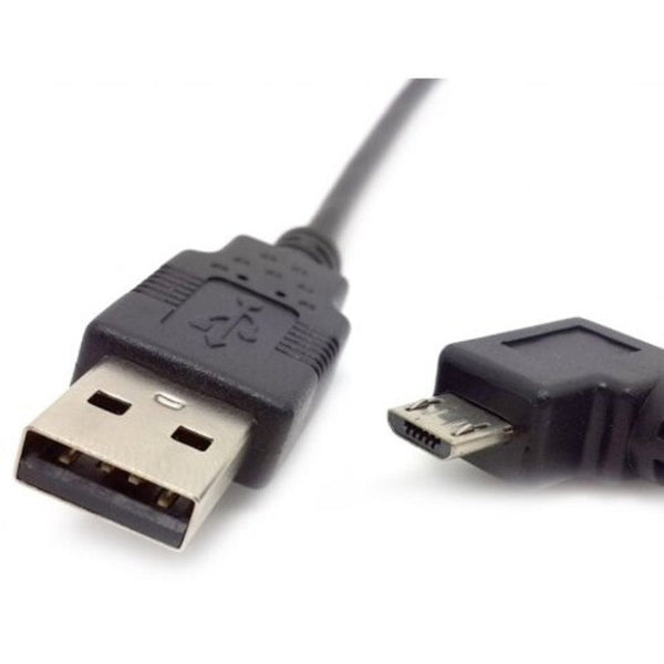 U2 089 Left Bend 90 Degree Micro Usb Male Data Charging Cable Black
