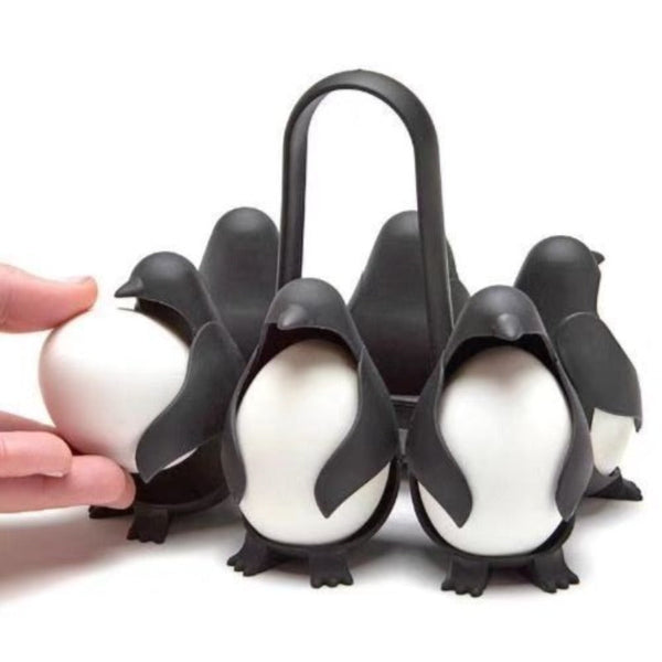 Electric Egg Cookers Kitchen Egg Steamer Storage Rack Penguin Cooker