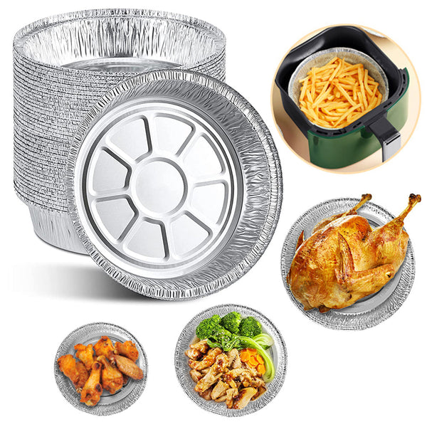 Air Fryer Accessories Non Stick Aluminum Foil Liners Air Fryer Disposable Oil Proof Steaming Basket Drip Pan Tray