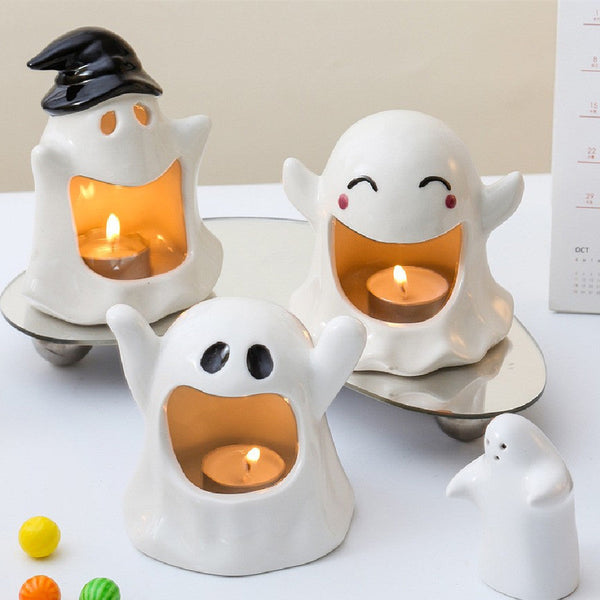 Seasonal Decorations Special Halloween Ghost Festival Ceramic Craft Ornaments Size Chart Packing List