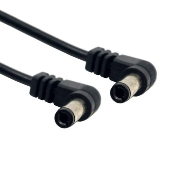 Other Computer Cables Dc Power 5.5 X 2.1Mm 2.5Mm Male To 2.12.5Mm Plug Cable Right Angled 90 Degree 60Cm