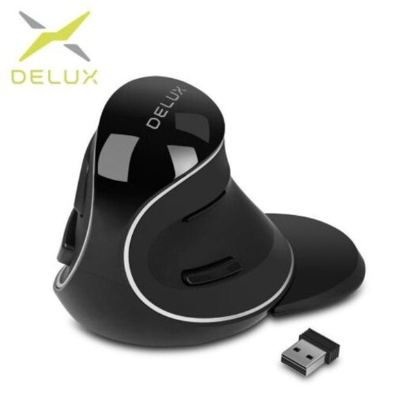 Mice, Trackballs & Touchpads M618 Plus Ergonomic Vertical Wireless Mouse 800 1200 1600 Dpiwith Removable Palm Rest Black