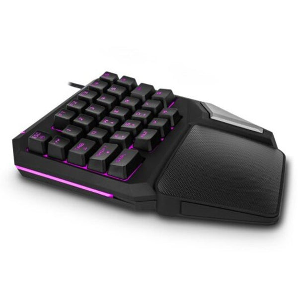 Keyboards & Keypads T9 Pro Wired Gaming Keypad 30 Keys One Handed Membrane Keyboard Black