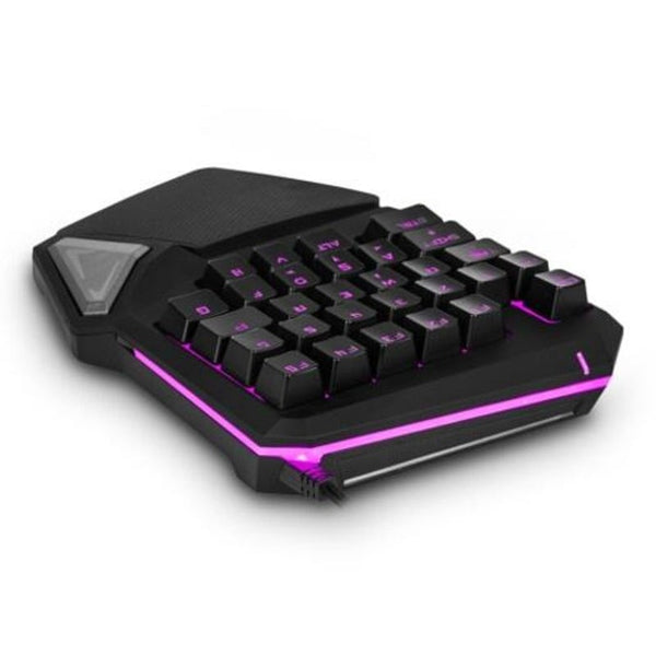 Keyboards & Keypads T9 Pro Wired Gaming Keypad 30 Keys One Handed Membrane Keyboard Black