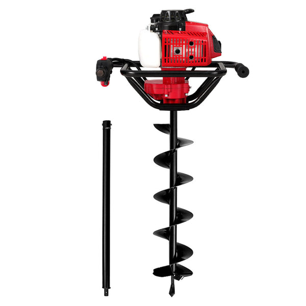 Post Hole Diggers & Augers Giantz 80Cc Post Hole Digger 200Mm Petrol Drill Extension Auger Bits