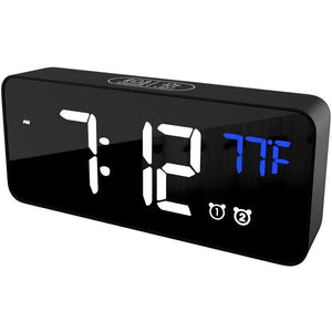 Alarm Clocks & Clock Radios Clocks Digital Alarm Rechargeable 6 Inch Led Display Dual Sleep Full Range Brightness Temperature Detection Adjustable