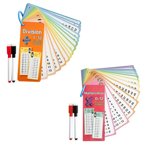 Educational Toys 0 12 Times Table Cards, Multiplication Charts, Self Check Math Learning Tool, Montessori Mathematical Training, Teaching Aids