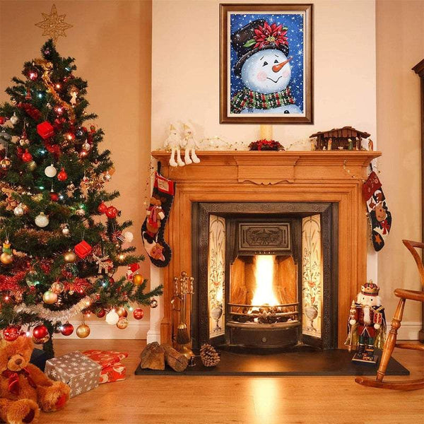 Posters Christmas Diamond Painting Kit Diy Craft Santa Claus Snowman Patterns