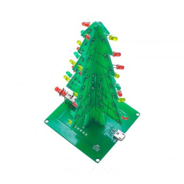 Limit & Snap Action Switches Diy Three Dimensional Color Christmas Tree Led Running Water Lights Kit Jungle Green