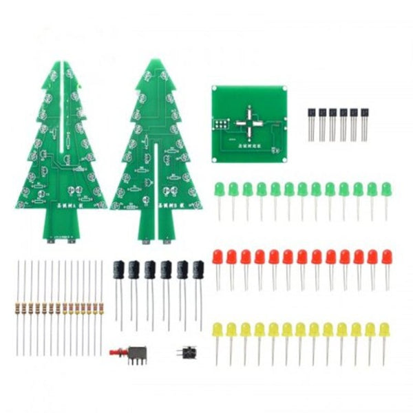 Limit & Snap Action Switches Diy Three Dimensional Color Christmas Tree Led Running Water Lights Kit Jungle Green