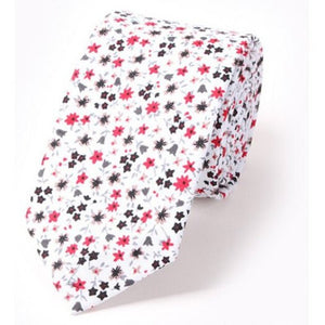 Ties New Floral Tie Doodle Flower Pattern Classic Suits Print Neck Cravat