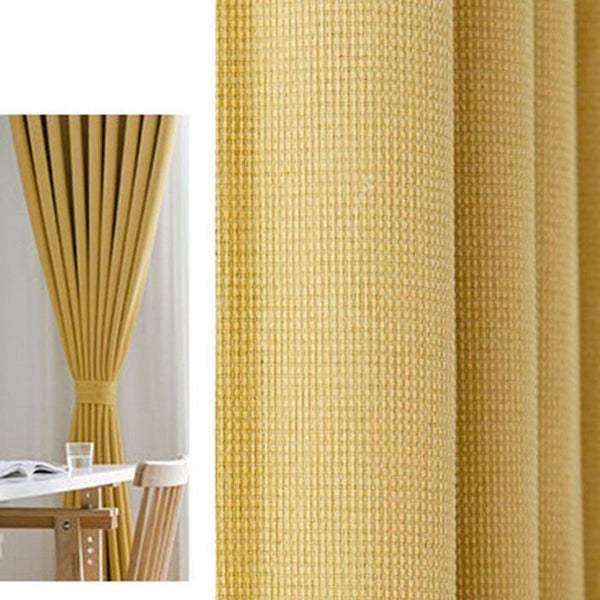 Curtains & Drapes 250 Centimetre Beige Modern Waffle Plaid Curtain For Living Room Bedroom Dining Balcony