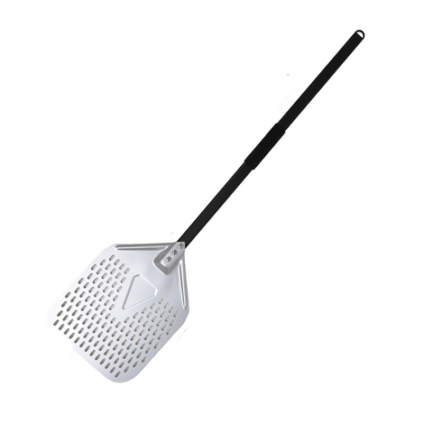 Pizza Paddles Pizza Shovel 28Cm X 108.5Cm Silver Perforated Peel With Metal Handle Baking Tool