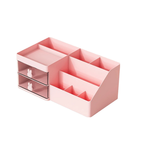 Storage Boxes Storage Box Pink Large Capacity Makeup Drawer Organizer For Home And Office Use