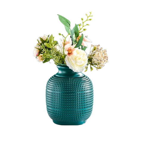 Vases Flower Vase Blue Medium Nordic Plastic Pot For Home Decor And