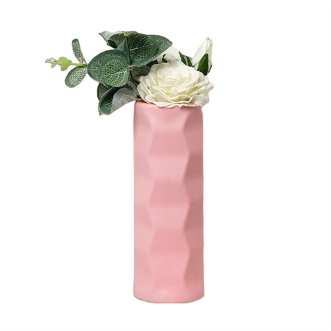 Vases Flower Vase Pink Small Nordic Plastic Table Centerpiece Decor For Home And Garden