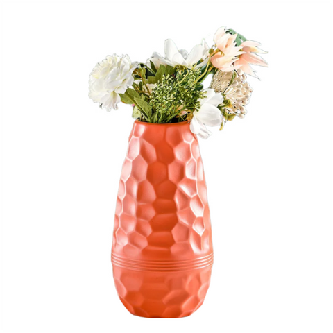 Vases Flower Vase Coral Red Large Meteorite Nordic Style Table Decor For Home And Garden