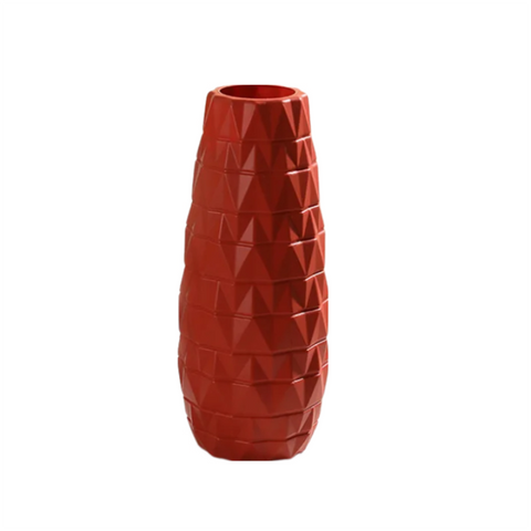 Vases Flower Vase Coral Red Large Nordic Plastic Floral Pot Home Decor