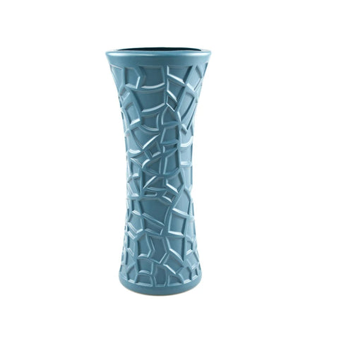 Vases Flower Vase Blue Large Geometric Nordic Style Pot Home Decor