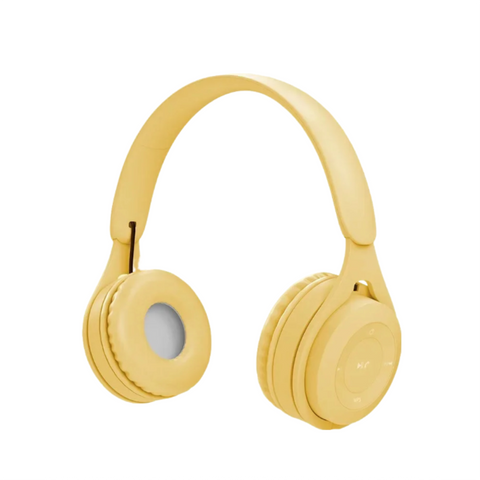 Headsets Headphone Yellow Y08 Bluetooth Wireless Headset Over Ear For Mobile Accessories