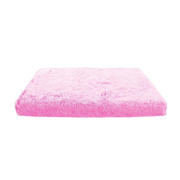 Pet Beds Pet Bed Dark Pink Removable Calming Soft Plush Cushion Mat