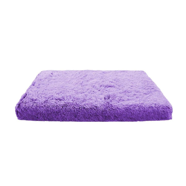 Pet Beds Pet Bed Purple Removable Calming Soft Plush Cushion Mat