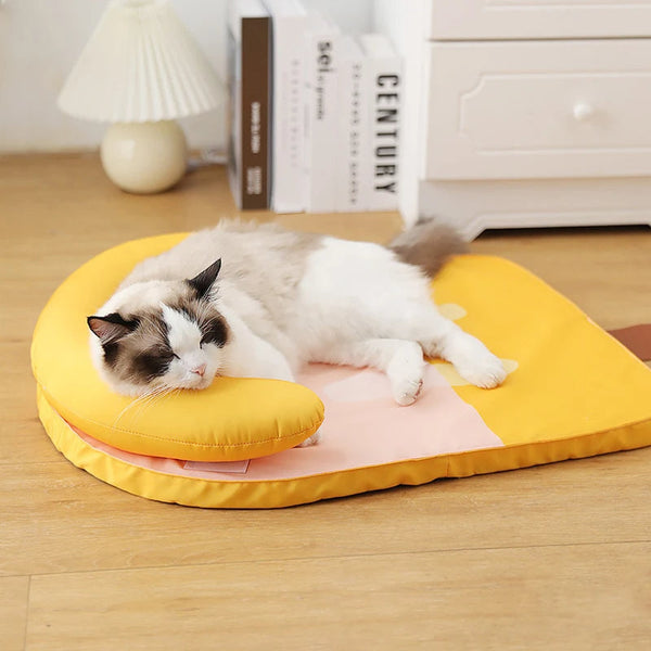 Pet Beds Pet Bed Banana Design Washable Cooling Mat With Pillow