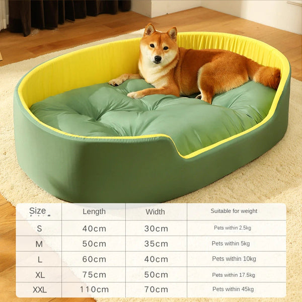 Pet Beds Pet Bed Apple Green Double Sided Dog Mat Kennel Soft Fleece Sofa