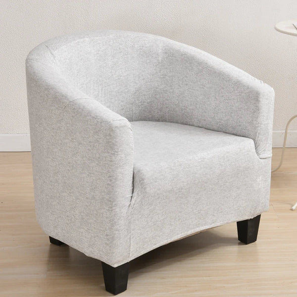 Slipcovers Sofa Cover Light Gray Plain Dust Proof Chair Tub Slipcover Home Decor