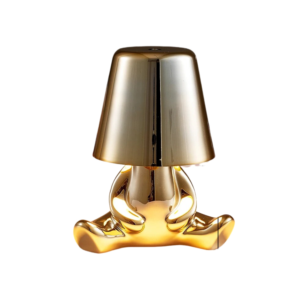 Lamps Hotel Lightning Lamp Rechargeable Gold Little Man Sitting Table Touch Switch