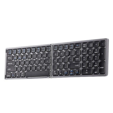 Keyboards & Keypads Bluetooth Keyboard Black Foldable Ergonomic Compact Wireless Computer Laptop Keys