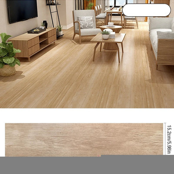 Wall Stickers 20 Pieces Vinyl Tile Light Walnut Stain Self Adhesive Floor Wood Grain Stickers