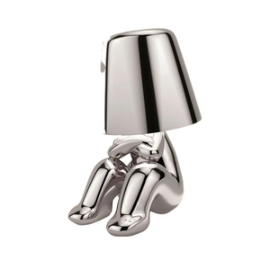 Lamps Hotel Lightning Lamp Rechargeable Silver Little Man Sitting Down Table