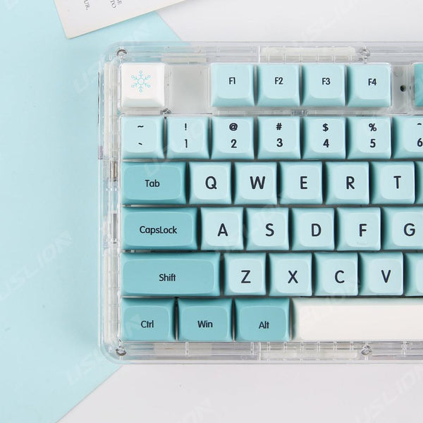 Keyboards & Keypads Keycap Keyboard Ice Blue 126 Japanese Keys Mechanical Switch Box Pack