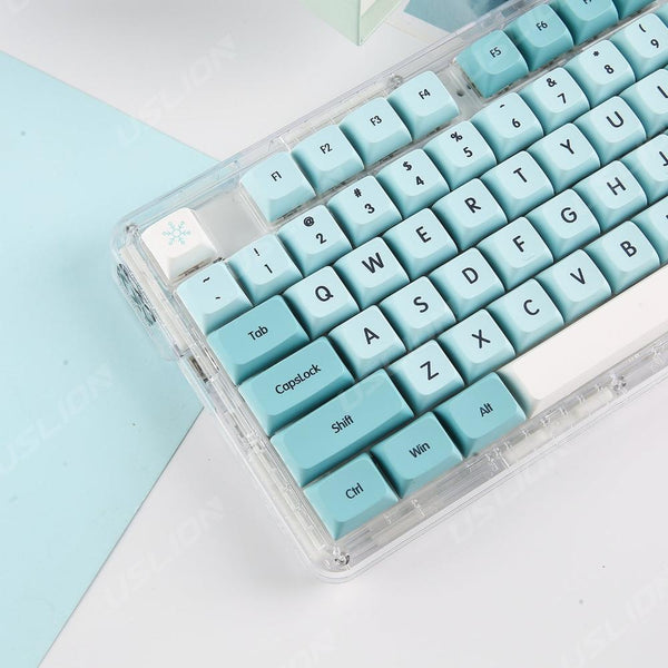 Keyboards & Keypads Keycap Keyboard Ice Blue 126 Japanese Keys Mechanical Switch Box Pack