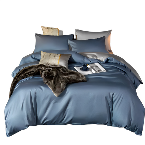 Double Bed Comforters Duvet Comforter Set Double Blue Light Grey Egyptian Cotton Thick Blanket Bedspread